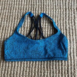 lululemon athletica Vibrant Blue Textured Bra